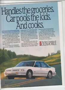 "Annuncio originale 1990 Oldsmobile Cutlass Supreme Magazine ""Gestisce la spesa" - Foto 1 di 1