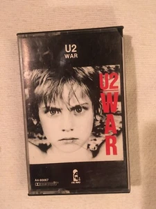U2 WAR CASSETTE with Sunday Bloody Sunday Island Records Untested - Imagen 1 de 4