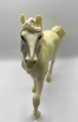 Figura de acción caballo árabe gris caja azul descolorido en lugares juguete de 12" Foto 1 de 4