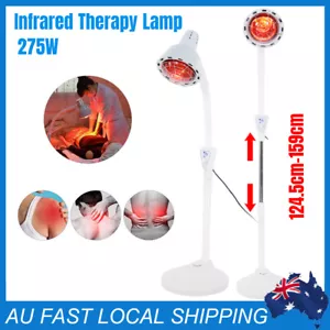 275W Floor Stand Infrared Therapy Lamp IR Heat Light Therapeutic Pain Relief AU - Picture 1 of 12