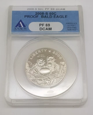 2008-S Bald Eagle Half Dollar ANACS PF69 - Image 1 of 4