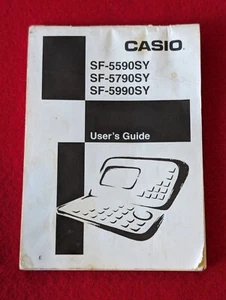 Casio SF-5590SY/SF-5790SY/SF-5990SY Digital Diary User's Guide Only - Picture 1 of 3