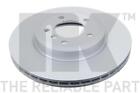 2x Brake Discs Pair Vented fits BMW 325 E46 2.5 Front 00 to 05 325mm Set NK New