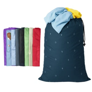 Drawstring Laundry Bags, Large 24" x 36", Assorted Colors, Reusable & Durable - Picture 1 of 11