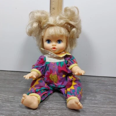 1991 Cititoy 9in Doll Original Clothes Open Blue Eyes Vintage Damaged Fingers - Image 1 of 4