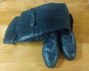 Sehr schöne schwarze Damen Lederstiefel Größe 8 Top Zustand! - Bild 1 von 4