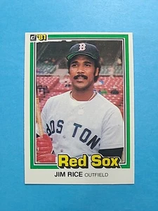 JIM RICE 1981 DONRUSS BASEBALL CARD # 338 H2824 - Picture 1 of 2
