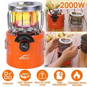2 In 1 Camping Stove Tent Heater 2000W Outdoor Gas Stove Propane Heater Stove - Picture 1 of 15