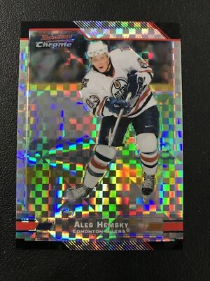 2004 Bowman Chrome #61 Ales Hemsky Xfractor /150 Edmonton Oilers - Image 1 of 2
