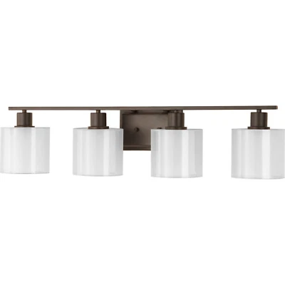 PROGRESS LIGHTING P2080-20 Invite 4 Light Bath & Vanity 100w Antique Bronze NEW - Image 1 of 4