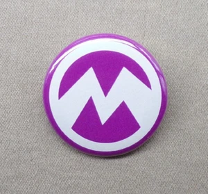 Bottone logo El Macho 1,25" Evil Bad Purple Minion Minions lottatore Cattivissimo - Foto 1 di 3