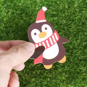 72 Pcs Pinguin Dekorationskarte Lutscherpapierkarte Cartoon-Papier Für Lolipop - Bild 1 von 11