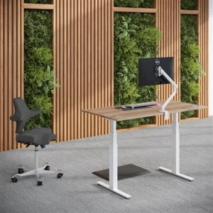 Exec 2+ :Electric Standing Desk -Black Frame with Desktop & Standing Mat - Picture 1 of 8