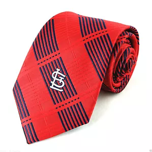 Cravatta da uomo St Louis Cardinals a quadri MLB baseball sport tifoso regalo - Foto 1 di 3