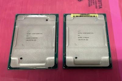 Matched Pair Intel Xeon Gold 2nd Gen 6240 ES 18-Core 2.40GHz Server CPU LGA3647 - Image 1 of 4
