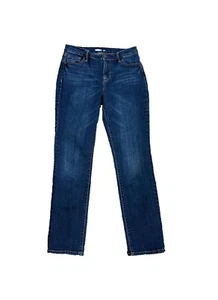 Old Navy Curvy Straight Jeans Damen 4 Short Stretch Dark Wash Denim - Bild 1 von 8