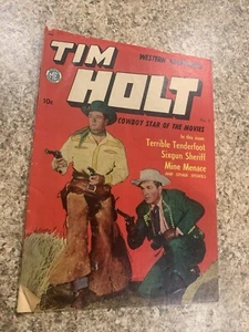 TIM HOLT No 9 BY MAGAZINE ENTERPRISES 1949 (GOLDEN AGE ORIG US. COMIC) 3.0 - Picture 1 of 3