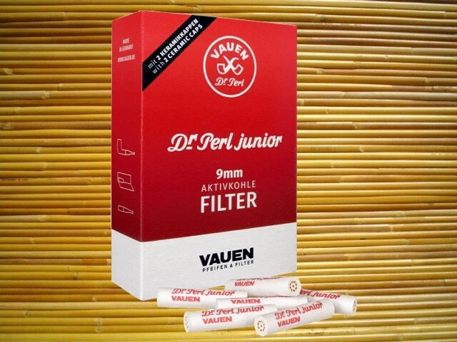 Vauen Dr. Perl Junior Aktiv Kohle Pfeifenfilter 9 mm 100 St. - Bild 1 von 1