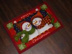 New Festive Mats Merry Christmas Doormat Non Slip Gel Backing 40Cmx60cm Snowmen