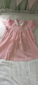 Vintage St. Michael Smocked Baby Dress 18-24 Months - Picture 1 of 9