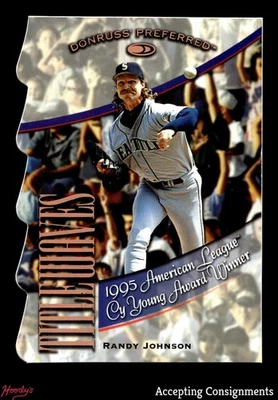 Donruss Preferred Title Waves #21 1998 Randy Johnson 535/1995 Mariners Foto 1 de 2