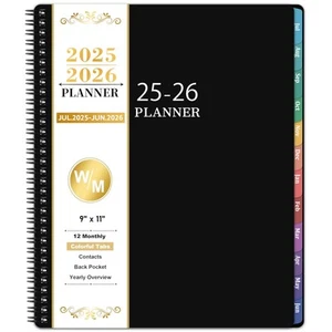 2025-2026 Planner - Academic Planner 2025-2026, Jul.2025-Jun.2026, 9"×11", We... - Picture 1 of 9