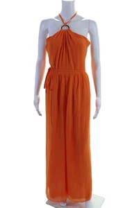 TOCCIN X RTR Womens Halter Jumpsuit Orange Size 2 16132650 - Picture 1 of 5