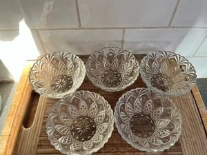 Vintage Obst Cocktail/Trifle Geschirr 5er Set - Bild 1 von 5