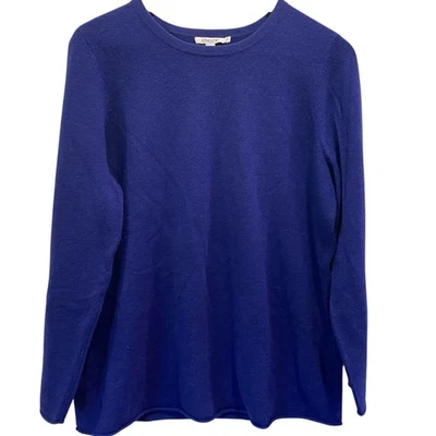 Suéter para mujer Chico azul cachemir talla 2/L preppy clásico pulóver dinero antiguo Foto 1 de 4