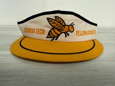 Vintage 1980s Georgia Tech Yellow Jackets Visor United Hatters - Image 1 of 4