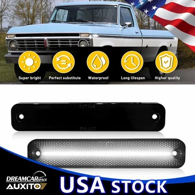 Luz de señalización lateral de parachoques delantera/trasera 2X para Ford F-150 1978-79 F-250 Bronco F-350 Foto 1 de 4