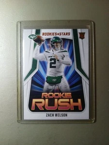 2021 Panini Rookies & Stars Rookie Rush Orange #RR-2 Zach Wilson /99 (RC) - Imagen 1 de 3