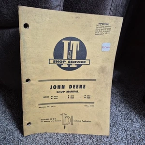 Vintage John Deere 3010 3020 4010 4020 5010 5020 Tractor Shop Manual I&T - Picture 1 of 4