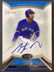 2013 Topps Tier One #ORA-AG2 Anthony Gose Toronto Blue Jays NM - Picture 1 of 2