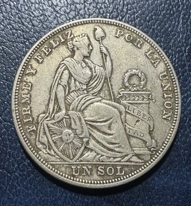 ** PERU 1924 , SOL SILBER ** - Bild 1 von 2