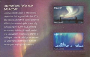 US Stamp - 2007 International Polar Year - 2 Stamp Souvenir Sheet #4123 - Picture 1 of 1