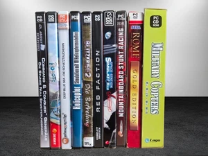 PC Spiele Konvolut 10 Klassiker Sammler Set C&C Generäle Red Faction Blitzkrieg - Bild 1 von 2