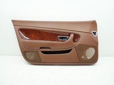 Bentley Continental GT 2005 panel de puerta delantera izquierda izquierda sillín izquierdo marrón 59 k OEM Foto 1 de 4