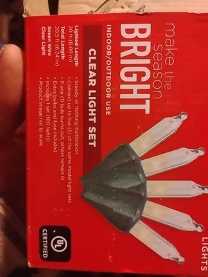 100 Count Clear Christmas Lights - Image 1 of 4