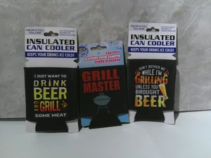 Lot of 3 Insulated Can Coolers/Holds 12oz Cans - Picture 1 of 4