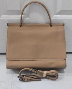 Vintage Coach Tan Leather Whitney Satchel Shoulder Crossbody Bag 9185 11”x 9” - Picture 1 of 16