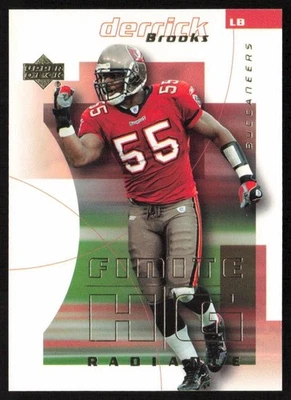 2004 Upper Deck Finite Radiance #/15 Derrick Brooks #94 Tampa Bay Buccaneers - Image 1 of 2