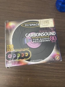 10 Pack Hi Space Carbon Sound Digital Vinyl Collector 80 Min - Photo 1/4
