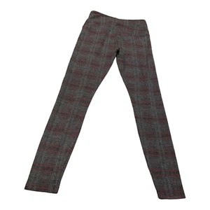 Lysse Large Glen Plaid Signature Leggings Stretchy NEW Black Gray Red BUSINESSS  - Picture 1 of 12