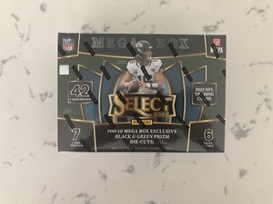 2022 Panini NFL Select Football Trading Card Mega Box Black & Green Target