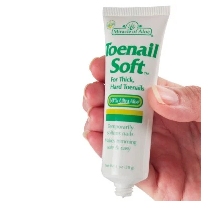 Toenail Soft by Miracle of Aloe for soft, supple and easy-to-trim nails