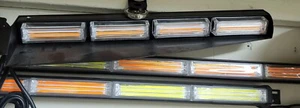 1PCS COB LED EMERGENCY StrobeLight Dash Emergency Flashing Light 14" AMBER/AMBER - Bild 1 von 1