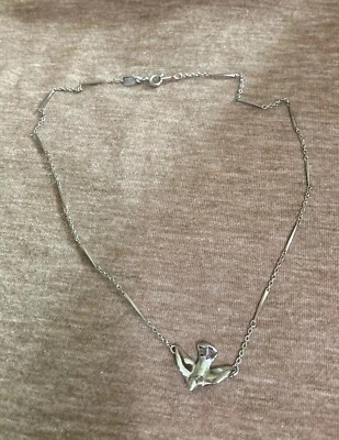 Accents By Hallmark Cards Necklace Silver Chain With Dove Pendant C80-17 - Image 1 of 3