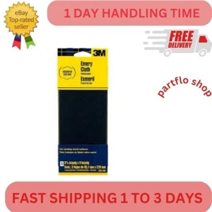 3-Pack Assorted Grit Emery Cloth Sandpaper - Coarse, Medium, Fine - Picture 1 of 4