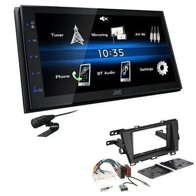 JVC 2 DIN Digital Autoradio Bluetooth USB für Toyota Prius ab 2009 schwarz - Bild 1 von 4